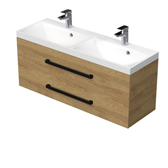 CUBE WC skrinka s um. 120cm dub h CUBE2C120ZDH