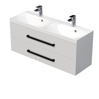 CUBE WC skrinka s um. 120cm biela lesk CUBE2C120ZBL