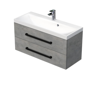 CUBE WC skr. s um. 100cm betón CUBE2C100ZBE