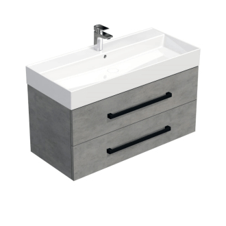 CUBE WC skr. s um. SAT 100cm dub betón CUBE46C1002BESAT