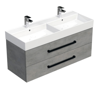 CUBE WC skr. s um. SAT 120 cm betón CUBE46C1202BESAT