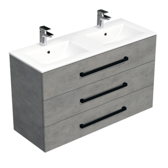 CUBE WC skr. s um. Modena 120cm betón CUBE46C1203BEMOD