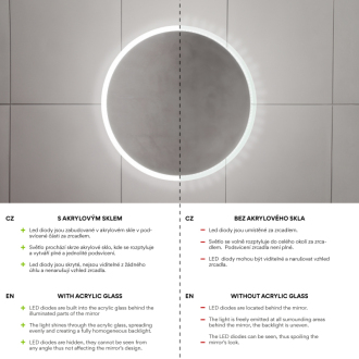 Nimco Séria 17000 ZP 17002 LED zrkadlo 600x800 rám hliníkový