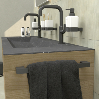 Nimco Kibo Ki 14046-90 Držiak na uteráky, 48 cm čierny mat