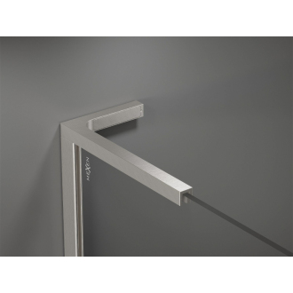 Mexen Kioto L Walk-in sprchová stena 70x200 cm, grafit, kartáčovaný nikel 800-070-103-97-40