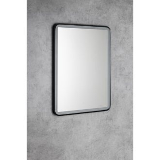 SWIDA zrkadlo s LED osvetlením 60x80cm, dotykový senzor, stmievateľné, čierna mat SW060