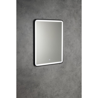 SWIDA zrkadlo s LED osvetlením 60x80cm, dotykový senzor, stmievateľné, čierna mat SW060