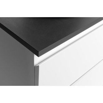ALTAIR skrinka s doskou 62,5 cm, biela/antracit bridlice AI267-03