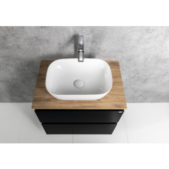 ALTAIR skrinka s doskou 68 cm, čierna mat/dub emporio AI670-01