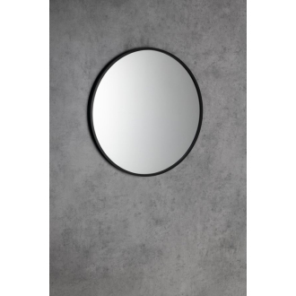 NOTION SLIM okrúhle zrkadlo v ráme ? 40cm, čierna mat NT400