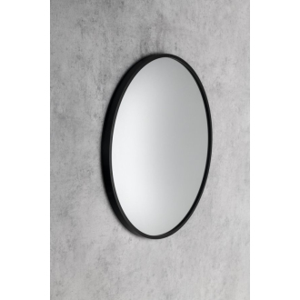 NOTION SLIM okrúhle zrkadlo v ráme ? 40cm, čierna mat NT400