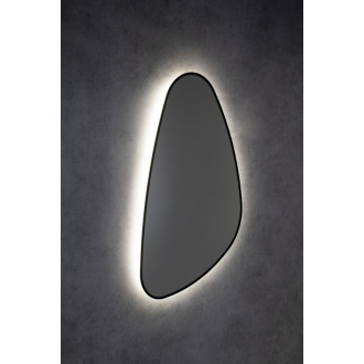 ELENA zrkadlo s LED podsvietením 20W, 68x96cm, čierna mat 30574CI