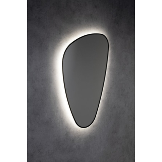ELENA zrkadlo s LED podsvietením 20W, 68x96cm, čierna mat 30574CI