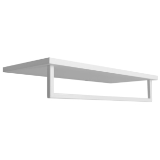 SKA polička na uteráky s hrazdou 600x250mm, biela mat SKA385W