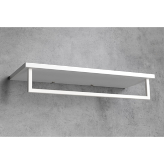 SKA polička na uteráky s hrazdou 600x250mm, biela mat SKA385W
