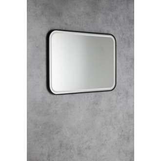 CETIS zrkadlo s LED osvetlením 100x70cm, čierna mat CT100