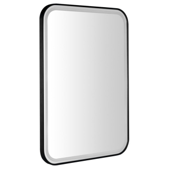 CETIS zrkadlo s LED osvetlením 60x80cm, čierna mat CT080