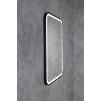 CETIS zrkadlo s LED osvetlením 60x80cm, čierna mat CT080