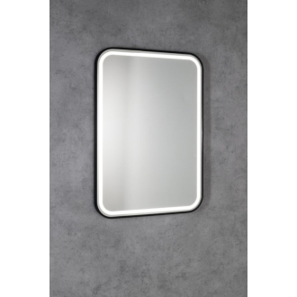 CETIS zrkadlo s LED osvetlením 60x80cm, čierna mat CT080