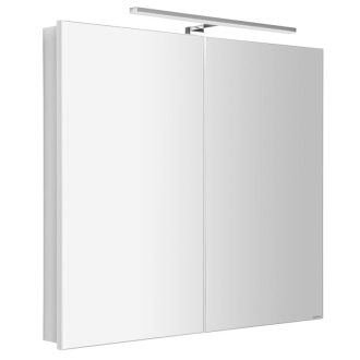 GRETA galerka s LED osvetlením, 81x70x14cm, biela mat GR080-0031
