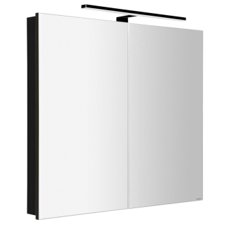 GRETA galerka s LED osvetlením, 81x70x14cm, čierna mat GR085-0035