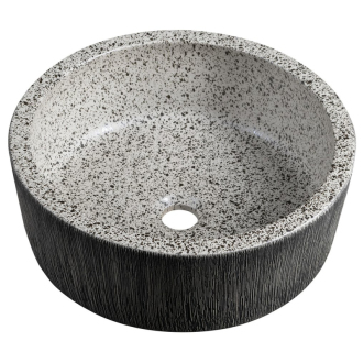 PRIORI keramické umývadlo na dosku, ? 41 cm, granit PI035