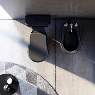 RETRO bidet stojaci 38,5x60cm, čierna mat 102031