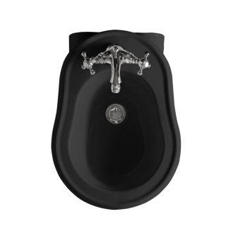 RETRO bidet závesný 38x52cm, čierna mat 102631