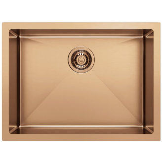 ZENITH nerezový drez 60x45cm, meď mat ZN6045PG