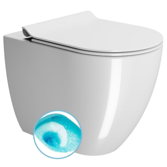 PURA WC misa stojaca, Swirlflush, 36x55cm, spodný/zadný odpad, biela ExtraGlaze 880311