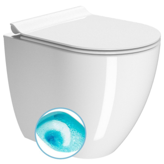 PURA WC misa stojaca, Swirlflush, 36x50cm, spodný/zadný odpad, biela ExtraGlaze 880411