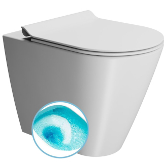 KUBE X WC misa stojaca, Swirlflush, 36x55cm, spodný/zadný odpad, biela dual-mat 941009