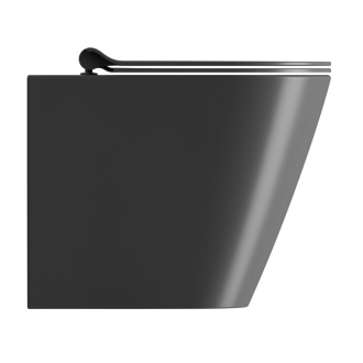 KUBE X WC misa stojaca, Swirlflush, 36x55cm, spodný/zadný odpad, čierna dual-mat 941026