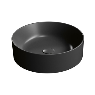 KUBE X keramické umývadlo na dosku, priemer 45cm, čierna mat 942726
