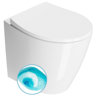 MODO WC misa stojaca, Swirlflush, 37x52cm, spodný/zadný odpad, biela ExtraGlaze 981011