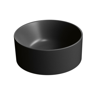 KUBE X keramické umývadlo na dosku, priemer 32cm, čierna mat 943526