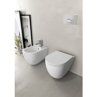INFINITY bidet závesný, 36,5x53cm, biela mat 10NF41001-2L
