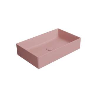 KUBE X keramické umývadlo na dosku, 60x37cm, blush mat 945324