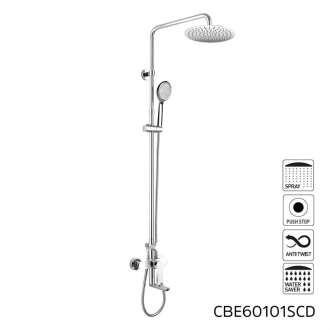 Mereo Dita batéria so sprchovou súpravou, otoč. ramienkom, hadicou, CBE60101SCD