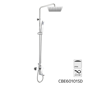 Mereo Dita batéria so sprchovou súpravou, otočným ramienkom, CBE60101SDD