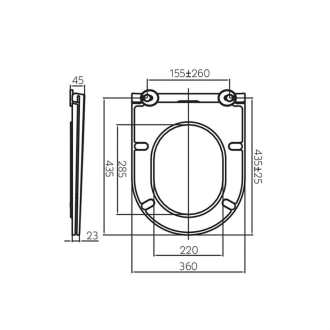 Mereo WC kombi odpad vario, Smart Flush RIMLESS, vr. sedátka VSD91T1