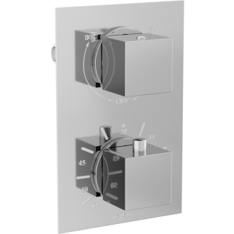 MEXEN CUBE spr./vaňová batéria-termostatická, chróm 77502-00