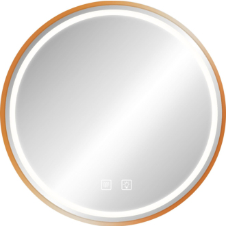 REA Zrkadlo LED 90cm brúsená ružová zlatá HOM-05510