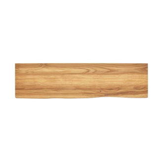 Polička dub masív 60x13-16x3cm +uchytenie PMDUB60