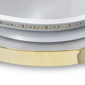 Zrkadlo LED OVL 50x100cm Gold