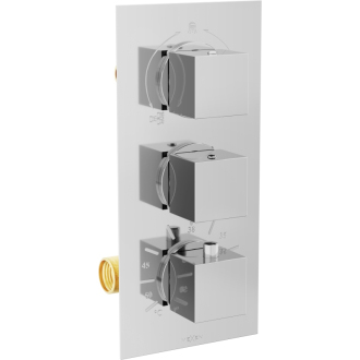 MEXEN CUBE spr./vaňová batéria-termostatická, chróm 77503-00