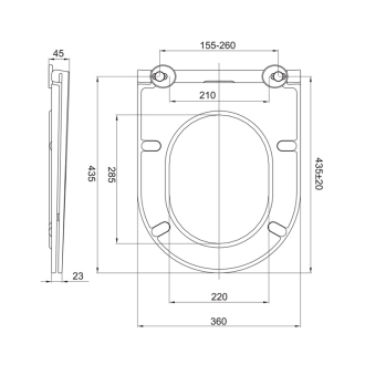 Mereo WC závesné kapotované, RIMLESS, 490x370x360, keramické, vr. sedátka CSS113S VSD82S