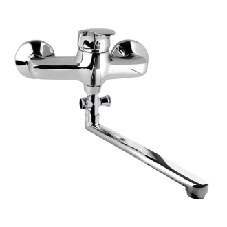 Mereo Sonáta nástenná batéria do byt. jadra 150 mm, ramienko ploché 300 mm M-CB60204N