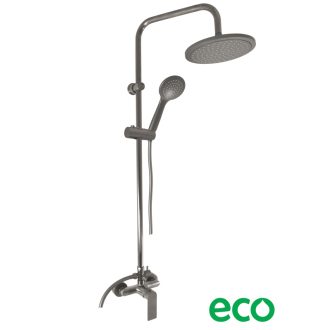NIL Batéria sprchová a ručná sprchou-rozteč 150mm metal grey - kartáčovaná NL182.5/7MGK