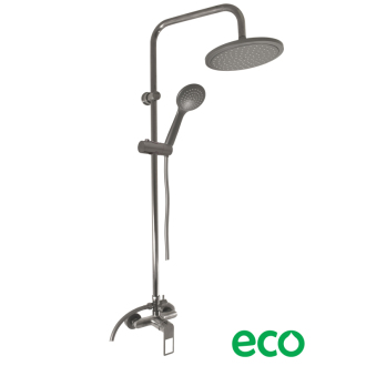 NIL Batéria sprchová a ručná sprchou-rozteč 150mm metal grey - kartáčovaná NL282.5/7MGK